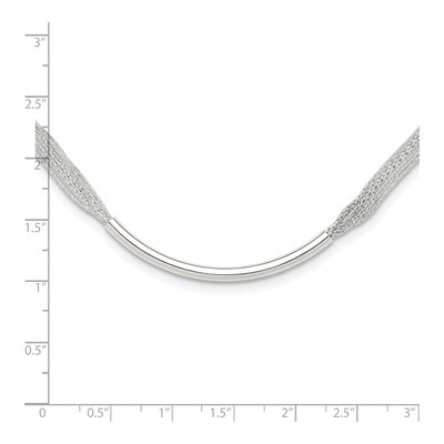 Sterling Silver 0.6mm Multi-Strand Tube Link Chain – view 5