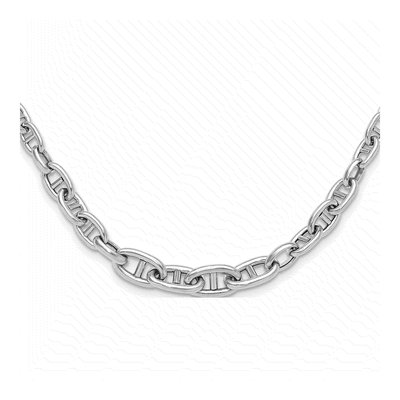 Sterling Silver 8.5mm Fancy Link Chain