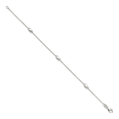 Sterling Silver Beaded Link Bracelet – view 3