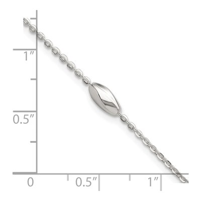 Sterling Silver Beaded Link Bracelet – view 6