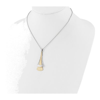 Gold-Plated Sterling Silver Fancy Pendant Necklace – view 3
