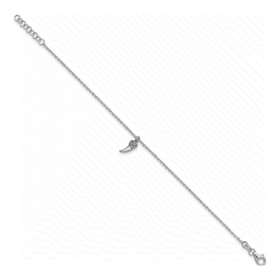 Sterling Silver 3D Horn Bracelet – view 2