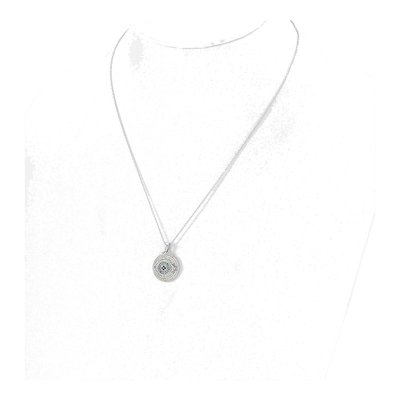 Sterling Silver CZ Evil Eye Pendant Necklace – view 4