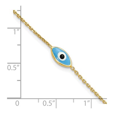 Gold-Plated Sterling Silver Evil Eye Bracelet – view 6