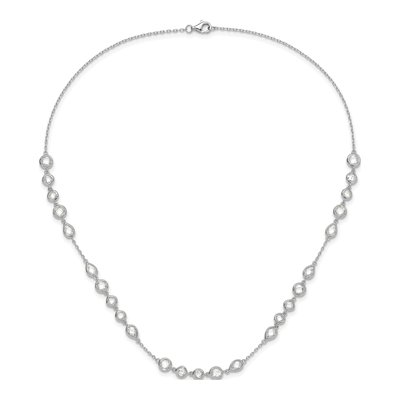 Sterling Silver CZ Fancy Necklace – view 3