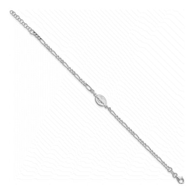 Sterling Silver Miraculous Medal Bracelet – view 3