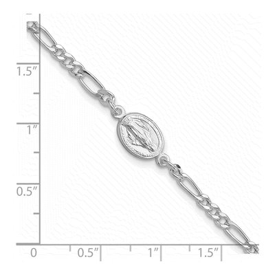 Sterling Silver Miraculous Medal Bracelet – view 8