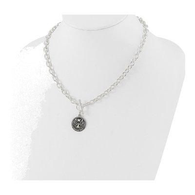 Sterling Silver Guardian Angel Toggle Necklace – view 4