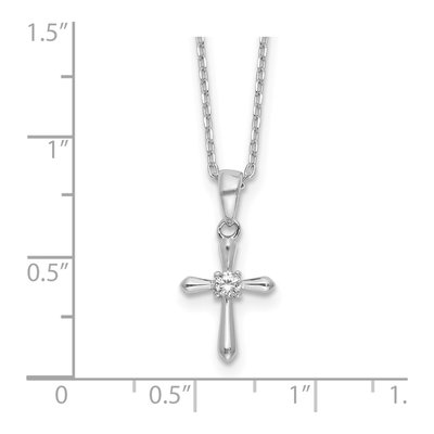 Sterling Silver CZ Necklace – view 5