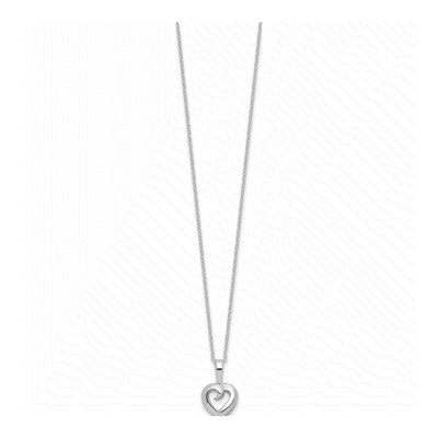 Sterling Silver Heart Necklace – view 2