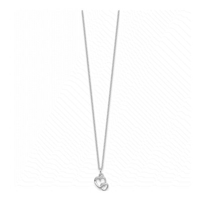 Sterling Silver Intertwined Heart Necklace – view 3