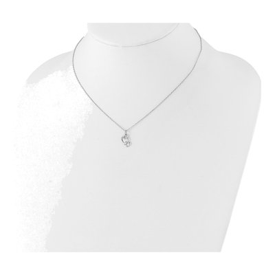 Sterling Silver Intertwined Heart Necklace – view 4