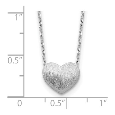 Sterling Silver Heart Necklace – view 5