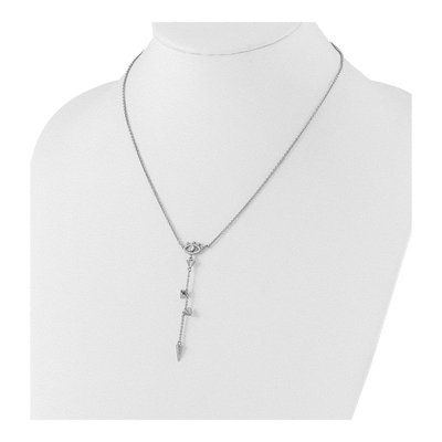 Sterling Silver CZ Evil Eye Necklace – view 4