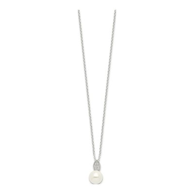 Sterling Silver CZ Necklace – view 2