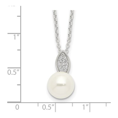 Sterling Silver CZ Necklace – view 4
