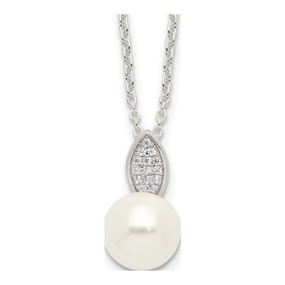 Sterling Silver CZ Necklace
