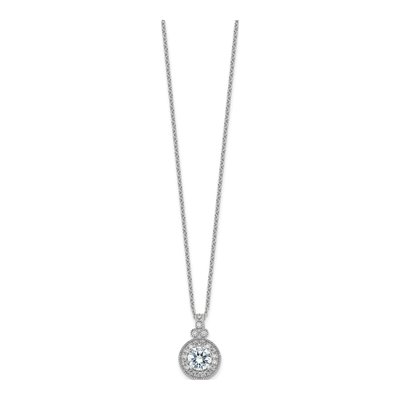 Sterling Silver CZ Beaded Necklace – view 4