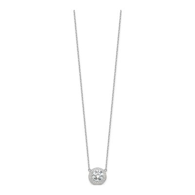 Sterling Silver CZ Necklace – view 3