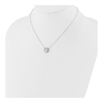 Sterling Silver CZ Necklace – view 4