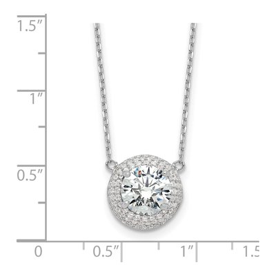 Sterling Silver CZ Necklace – view 5