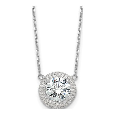 Sterling Silver CZ Necklace