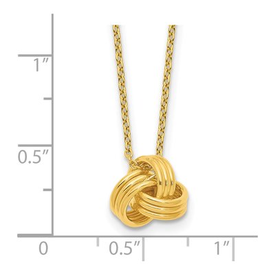 Gold-Plated Sterling Silver Love Knot Necklace – view 5