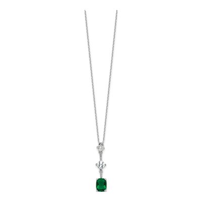 Sterling Silver CZ Necklace – view 3