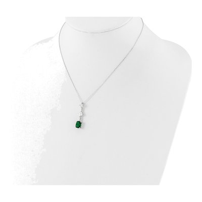 Sterling Silver CZ Necklace – view 4