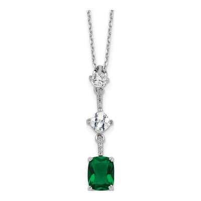 Sterling Silver CZ Necklace
