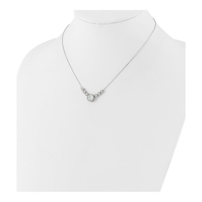 Sterling Silver CZ Necklace – view 4