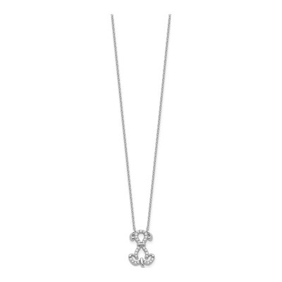 Sterling Silver CZ Dog Necklace – view 3