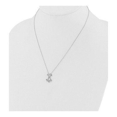 Sterling Silver CZ Dog Necklace – view 4