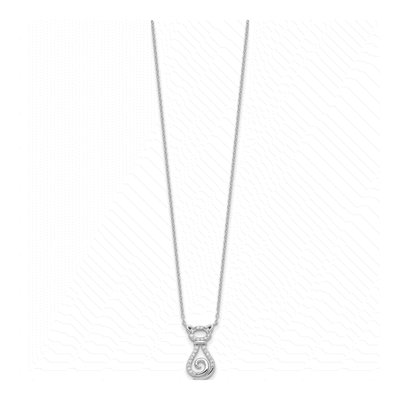 Sterling Silver CZ Cat Necklace – view 3