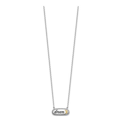 Sterling Silver & 14K Gold Dream Necklace – view 2