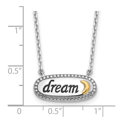Sterling Silver & 14K Gold Dream Necklace – view 4