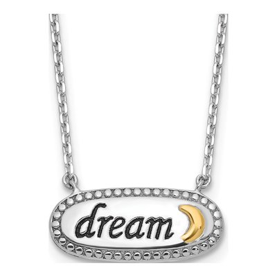 Sterling Silver & 14K Gold Dream Necklace