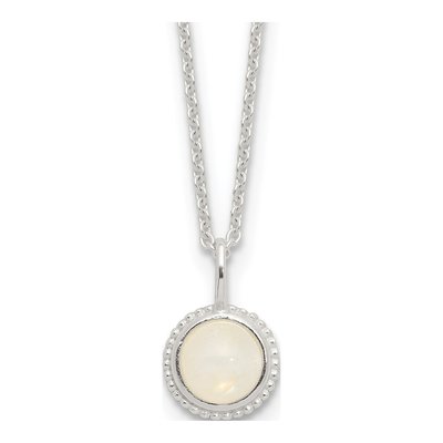 Sterling Silver Moonstone Necklace