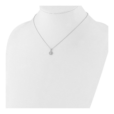 Sterling Silver CZ Earring & Necklace Set – view 5