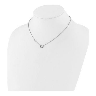 Sterling Silver CZ Girls' Butterfly Necklace – view 4