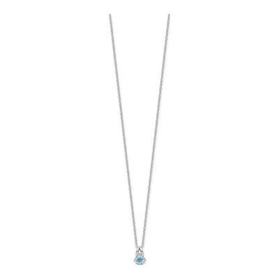 Sterling Silver Sky Blue Topaz Necklace – view 3