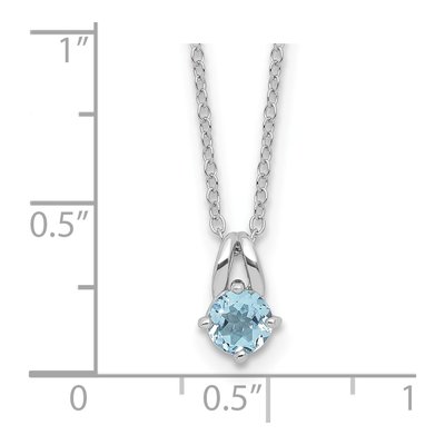 Sterling Silver Sky Blue Topaz Necklace – view 5