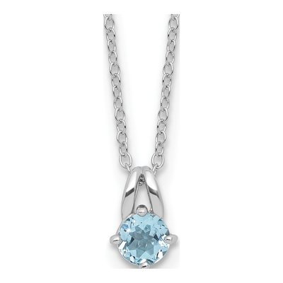 Sterling Silver Sky Blue Topaz Necklace