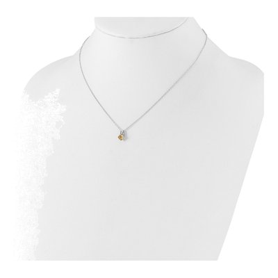 Sterling Silver Citrine 45CI Necklace – view 4
