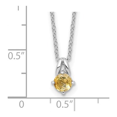 Sterling Silver Citrine 45CI Necklace – view 5
