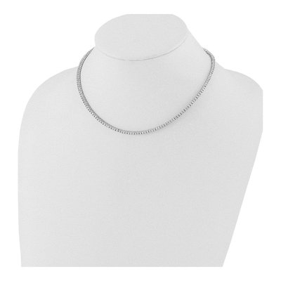 Sterling Silver CZ Tennis Necklace – view 3