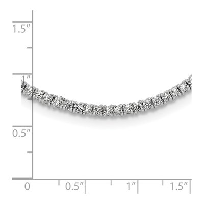 Sterling Silver CZ Tennis Necklace – view 5