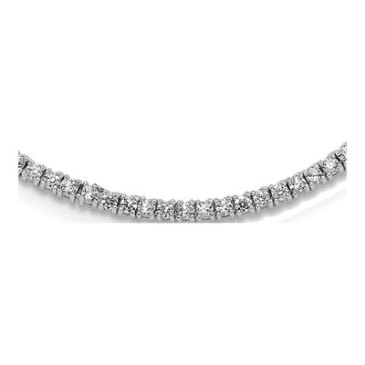 Sterling Silver CZ Tennis Necklace