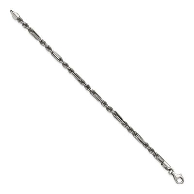 Men's Sterling Silver 4.4mm Twisted Antiqued Milano Bracelet – view 3