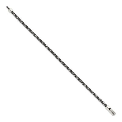 Men's Sterling Silver 3.7mm Twisted Franco Chain Bracelet – view 3